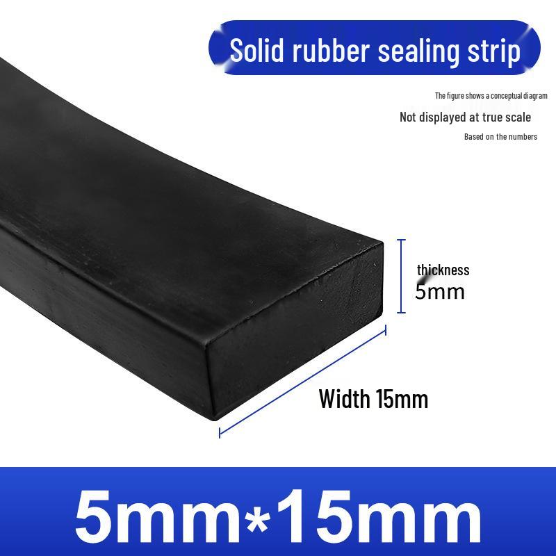 Nitrile Rubber Strip: Oil & Pressure-Resistant Shock Absorbing Glass Pad for Sealing & Joint Support