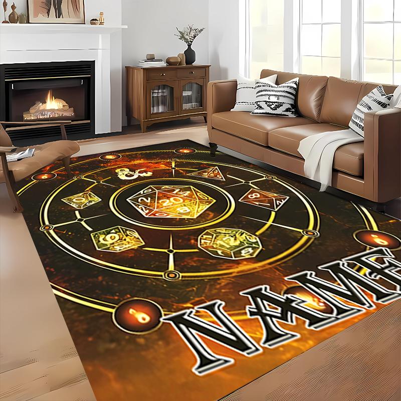 Custom personalization Dungeons & Dragons Area Rug - Perfect For Kitchen, Bathroom,Laundry Room Decor Large Size Available,Gift All Seasons