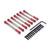 7PCS Adjustable Aluminum Steering age Servo Pull Rod Turnbuckle Metal 4001 1/10 Car Upgrade Parts