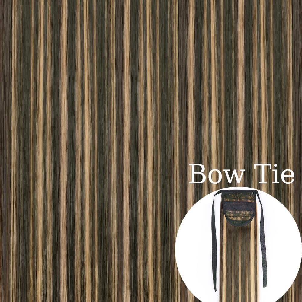 MERISIHAIR 22 34 дюйма синтетические прямые волосы для наращивания хвоста натуральный галстук-бабочка шиньон конский хвост наращивание волос для женщин