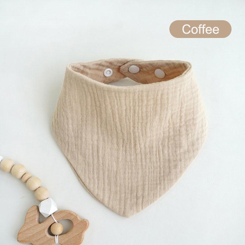 Твердые муслиновые детские нагрудники-банданы, слюнявчики, 100% хлопок для малышей, детей, унисекс, мальчиков и девочек