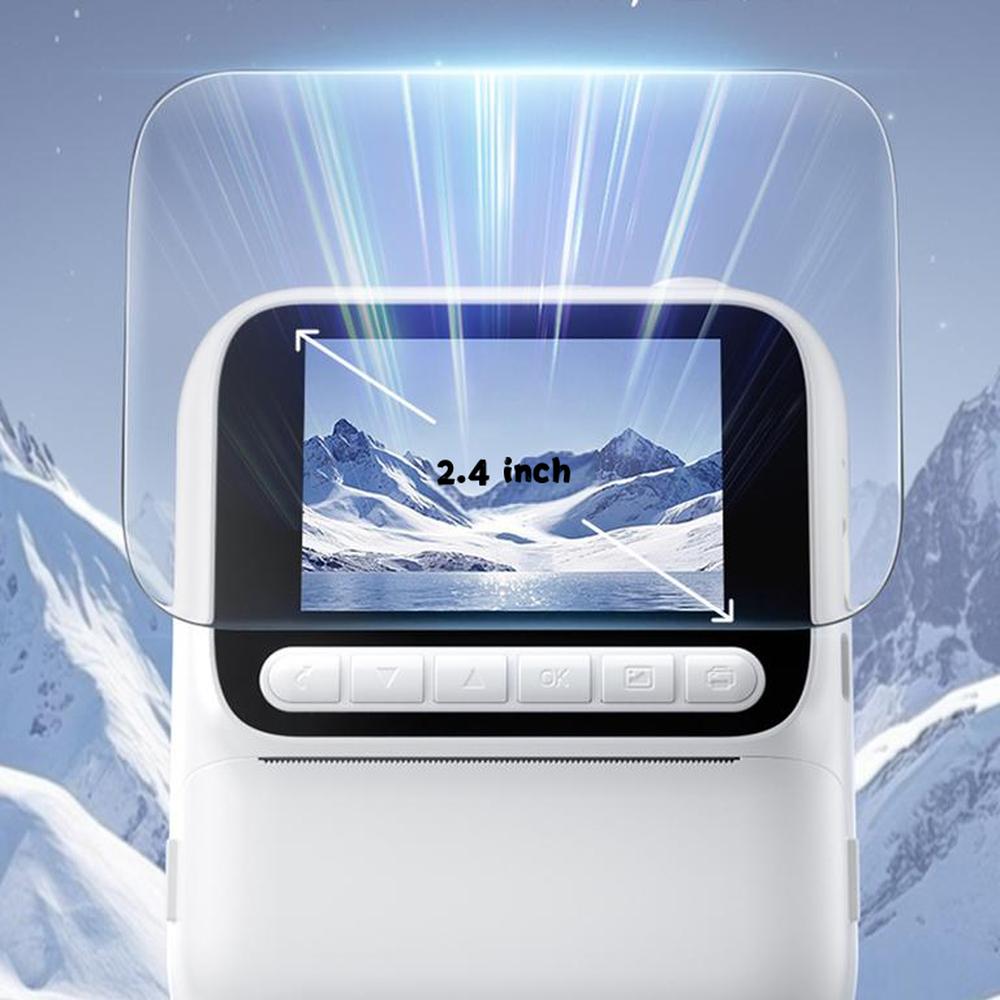 Детская моментальная камера Камера с цветной печатью 32 ГБ 1080P Термопечать Цифровая камера Печать фото Видеоигры Музыка Детский подарок