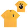 Mens Casual Short Sleeve Cotton T-Shirt With Letter Print Loose Fit Streetwear Style