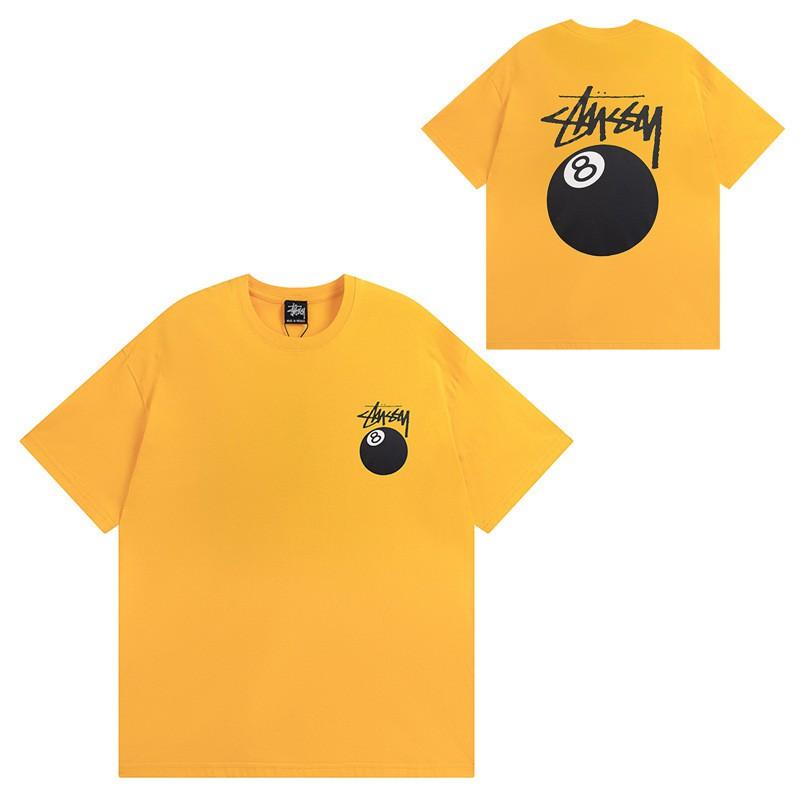 Mens Casual Short Sleeve Cotton T-Shirt With Letter Print Loose Fit Streetwear Style