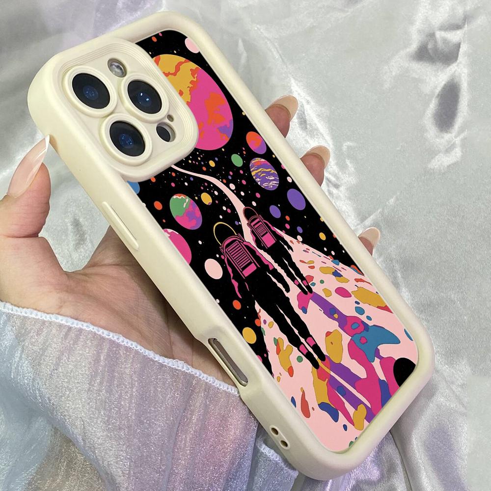 JT370 Неоновый Пейзаж для iPhone 17 16 15 14 13 Pro Max Samsung S26 S25 Ultra A17 A07 A56 A16 Xiaomi 15T Redmi 15c Note 14 13 Мягкий Чехол