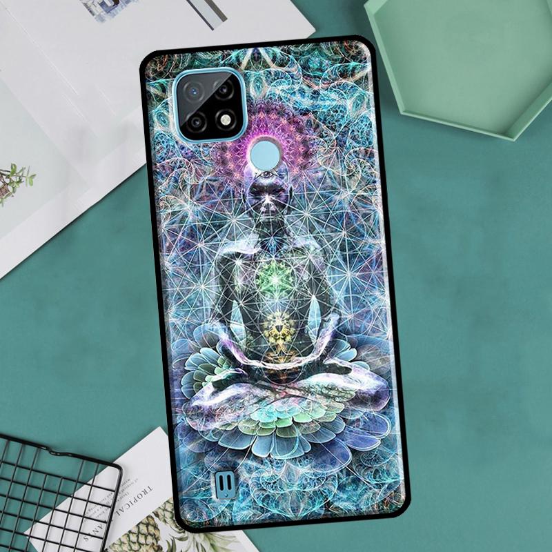 Mandala Chakra Insist Yoga Case For OnePlus Nord 2 9 10 Pro 9R 10R 8T Cover For Realme GT Master Neo 2 3 8i 9i 8 Pro