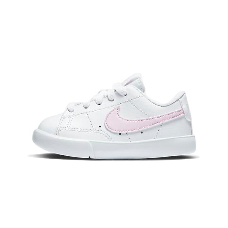 Nike Кроссовки Blazer Low для малышей Бело-розовые для младенцев и малышей CZ7581-102