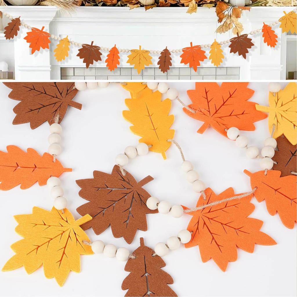 Decor Set - Handcrafted Fall-Themed Ornaments For Cozy Home & Seasonal Displays