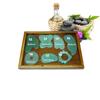 Hot Massage Tool Guasha Board Natural Green Jade Scraping Plate Scraper Stone Massager Thin Slimming Face V-line Beauty