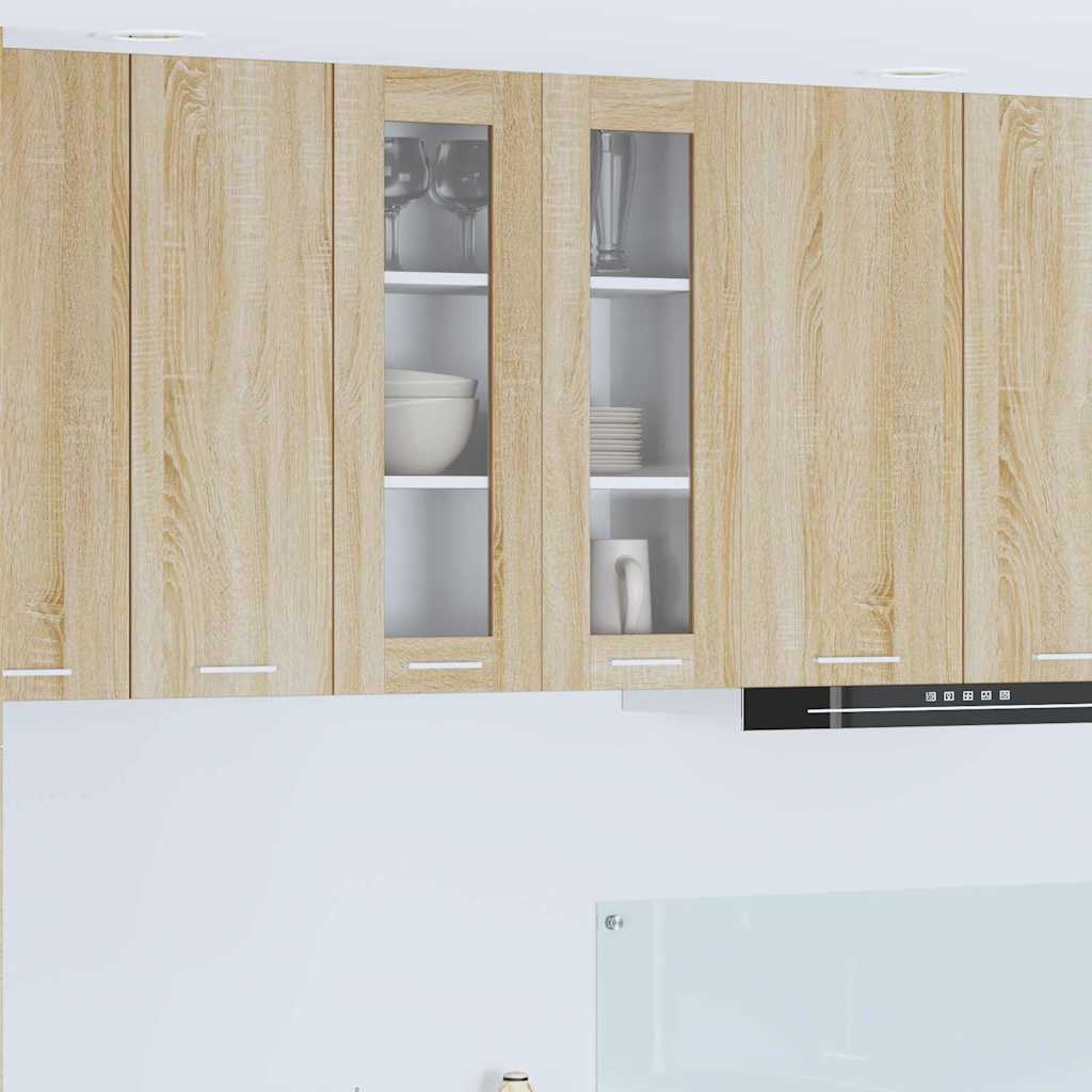 Wall Cabinet Sonoma Oak 60 x 31 x 80 cm Engineered Wood
