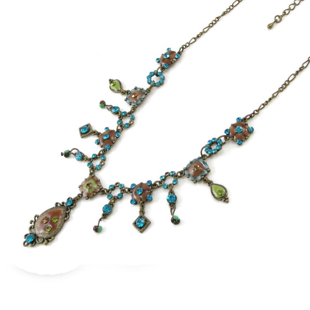 Les Trésors De Lily [E5713] — Дизайнерское колье «Федра» с коричневой бирюзой