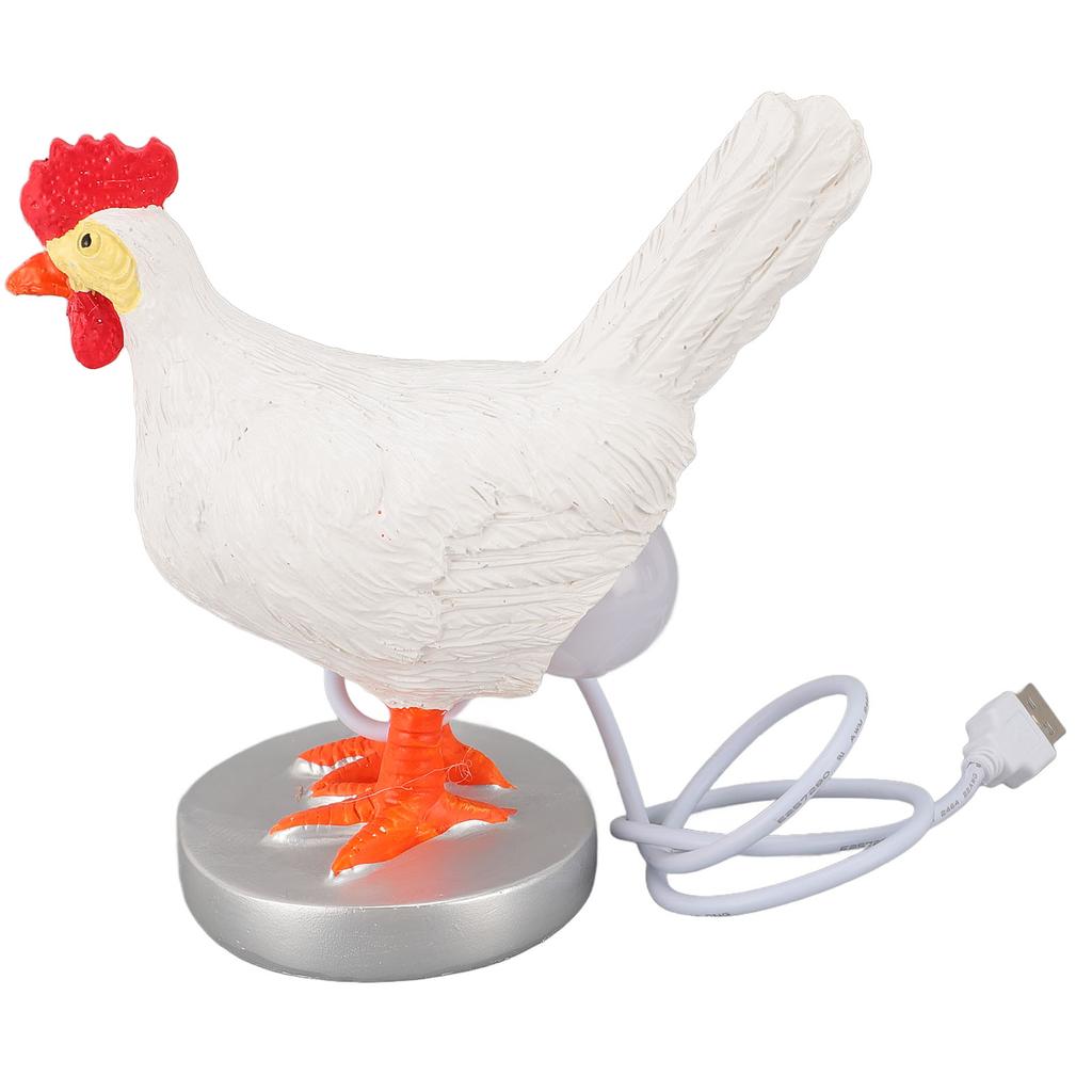 Настольный светильник в форме куриного яйца 3D, откладывает светящееся яйцо, реалистичный смоляной ночник в форме куриного яйца с USB W