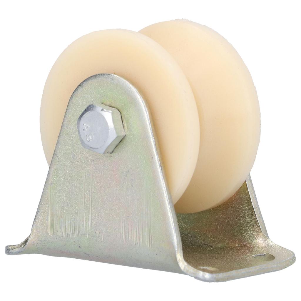 50mm VType Groove Wheel Heavy Duty Rigid Caster with 2.5mm Bracket for Lifting Equipment