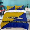 Ravens Team Spirit 3pcs Bedding Set,Including 1pc Duvet Cover And 2pcs Pillowcases Perfect Gift for Christmas,Ideal for Bedroom, Dormitory
