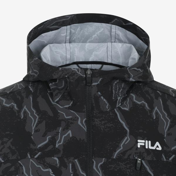 Fila Мужская сезонная ветровка с капюшоном и узором