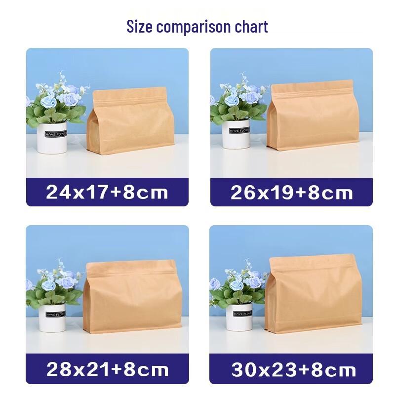 Крафтовые пакеты дой-пак с застежкой-молнией от Sheng Bi Lai