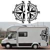 2X Motorhome Graphics Stickers Decals Camper Van Caravan Black Universal