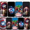 Чехол для iPhone 17 16 15 Xiaomi Poco Redmi Note 14 13 12 11 Pro 9 16e Samsung Galaxy S25 S24 S23 OPPO Huawei Щит Капитана Америки Marvel Чехол для телефона