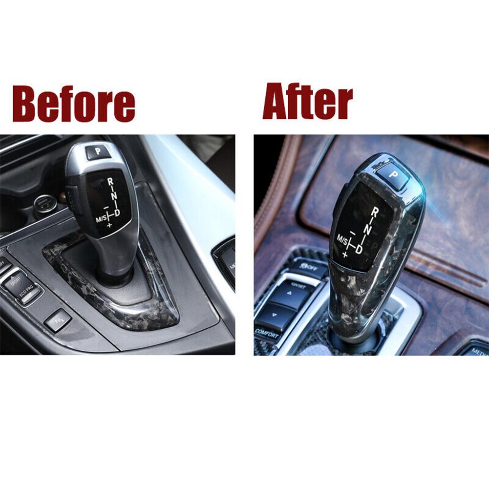 Черная ручка переключения передач CoverTrim украсит автомобиль из кованого углеродного волокна