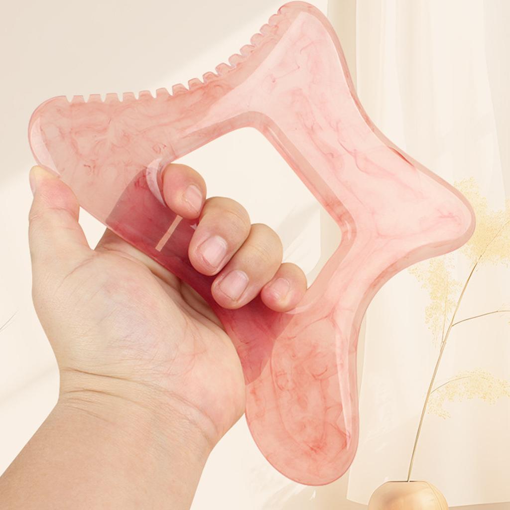1pc Large Gua Sha Body Tool-Resin Muscle Massager for Back, Neck, Face&Legs-Ergonomic Design with Serrated Edges for Deep Tissue