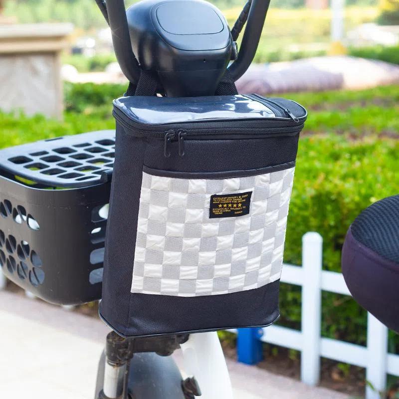 Сумка на руль из ткани Оксфорд большой вместимости, съемная сумка для хранения, подходит для мотоциклов и электромобилей