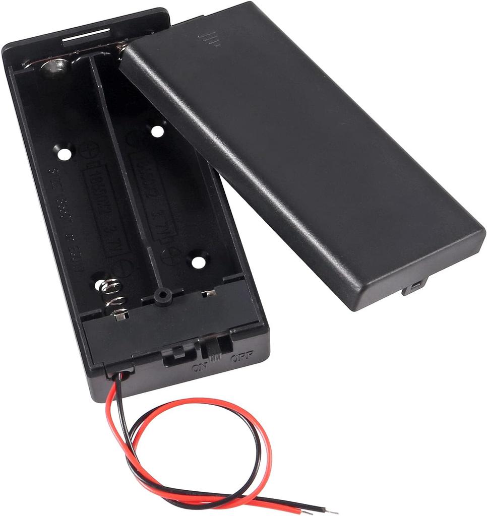 5 шт. 18650 кейс для хранения аккумуляторов 2 слота X 3,7 В для 2x18650 аккумуляторов держатель коробка контейнер с выключателем вкл/выкл 2 слота с выключателем