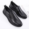 Leather Shoes for Men's Simple and Generous Men Shoes Early Spring New Style Bare-headed Casual Business Shoes Sapato Masculino