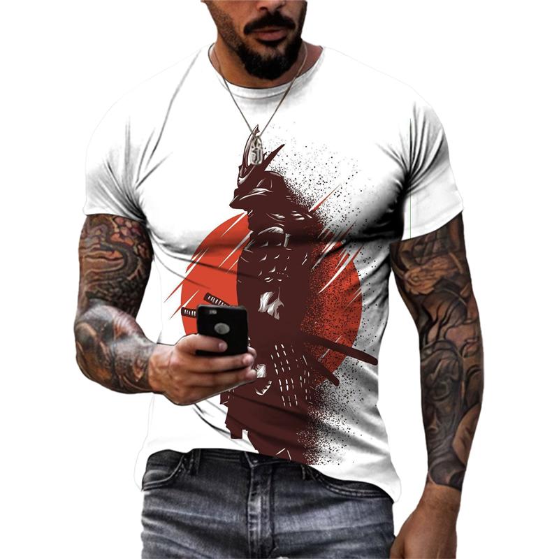Летние модные мужские футболки с рисунком «Личный воин», модные повседневные футболки с круглым вырезом и 3D принтом в стиле хип-хоп, топы