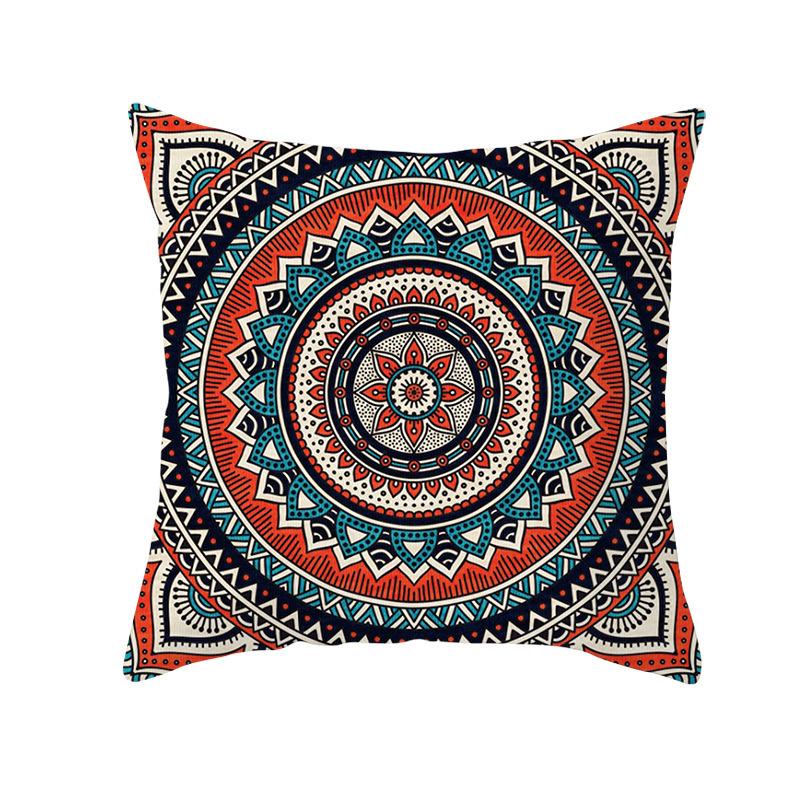 Moroccan Polyester Pillowcase 45x45cm Bohemian Hippie Sofa Cushion Cover Geometric Mancha Lo Print Home Decor Pillowcase