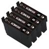 IC50 ICBK50 Compatible Ink Cartridge Black Large Capacity Set of 4 for Epson IC6CL50 Compatible Models EP-301 EP-302 EP-4004 EP-702A EP-703A EP-704A
