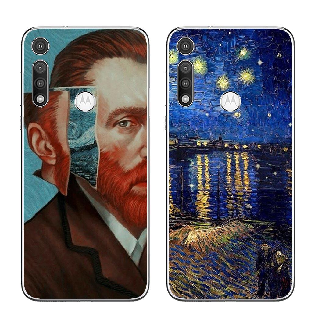 Мягкий чехол для телефона с рисунком «Подсолнухи» Ван Гога для Motorola Moto Edge 50 40 Pro 30 neo 20 Lite Ultra One Fusion E22 G85