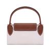 Longchamp Сумка-тоут Le Pliage 23 с короткими ручками из канваса и кожи, маленькая женская сумка-тоут, Бумага 1621089555