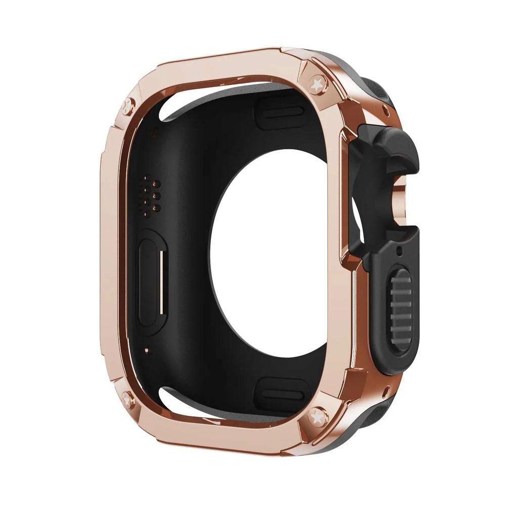 Чехол 2 в 1 для Apple Watch Series 10/9/8/7/SE/6/5/4 Ultra 46 мм 42 45 40 44 49 мм TPU + PC Ударопрочный Защитный Бампер для iwatch