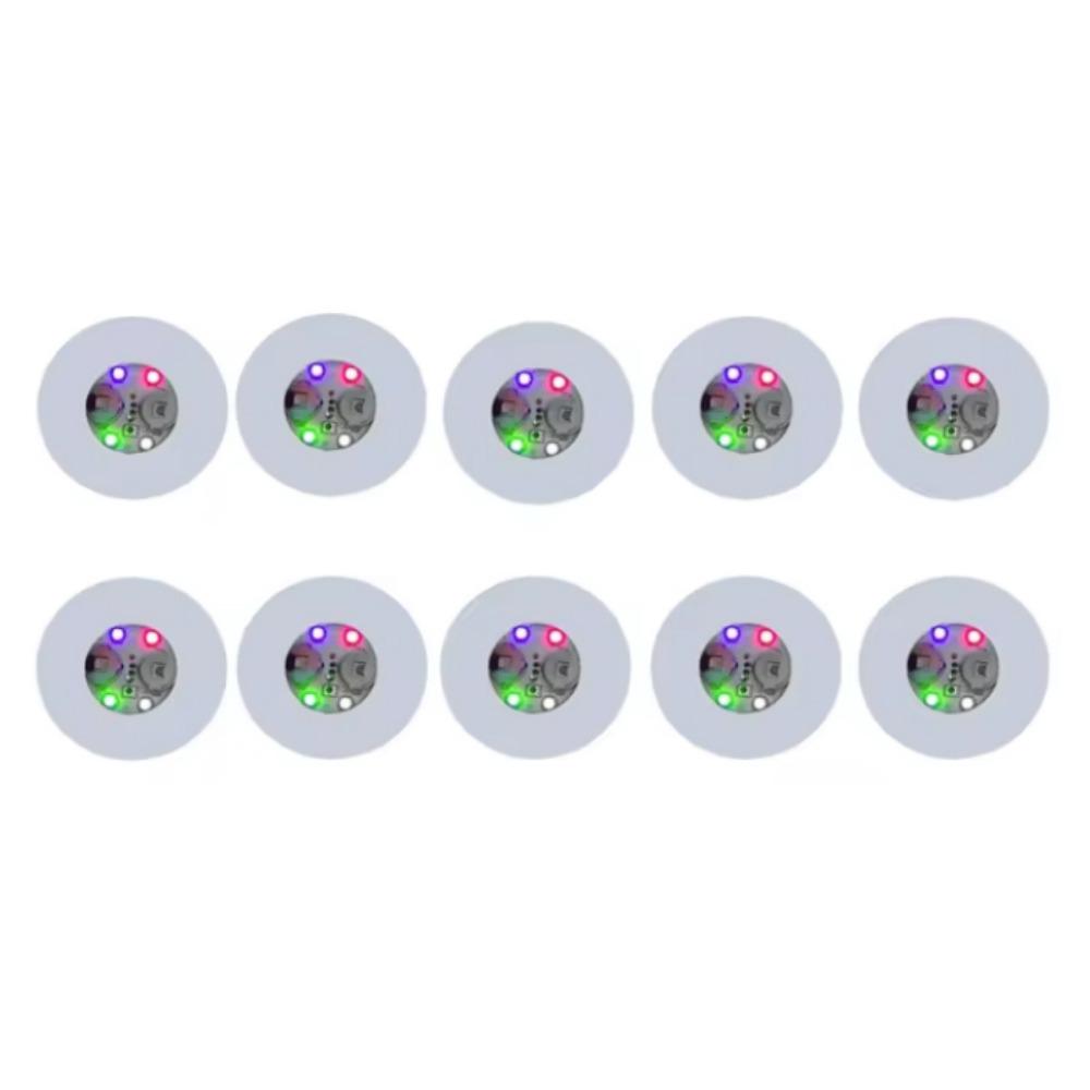 10 шт. Круглая светящаяся подставка на батарейках, светящаяся наклейка на чашку, светящаяся подставка под винную чашку, бутылка