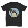Vintage Pingu Noot Noot T-Shirt for Men Round Neck Pure Cotton T Shirts Short Sleeve Tees Graphic Clothes