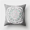 Elegant Boho Mandala Flower Square Cushion Cover For Stylish Home And Car Decoration