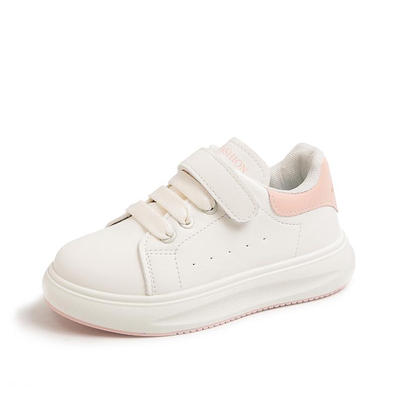 Осенние новые кроссовки для мальчиков, детские спортивные кроссовки, повседневные модные кроссовки из кожи с мягкой нескользящей подошвой для детей и девочек