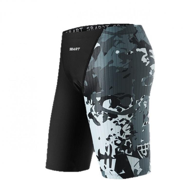 Mens Quick-Dry Thickened Swim Trunks High-Elastic Performance Boardshorts Swimming Water Sports