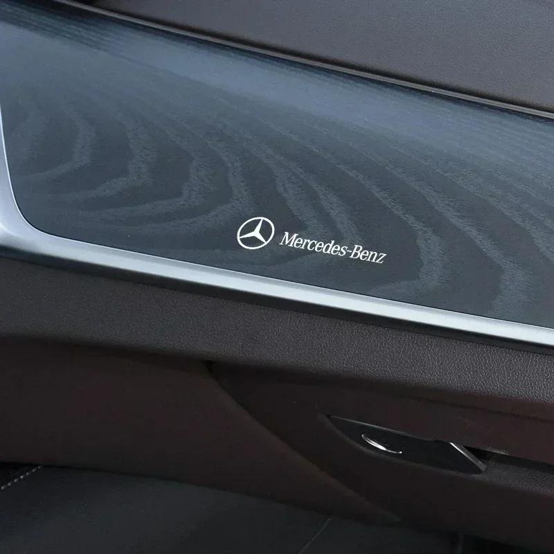 Creative stickers emblem Auto Decor Decals Car Window Wiper Stickers For Mercedes Benz AMG A B C E S class GLA GLC CLA GLK GLE ZACDE1
