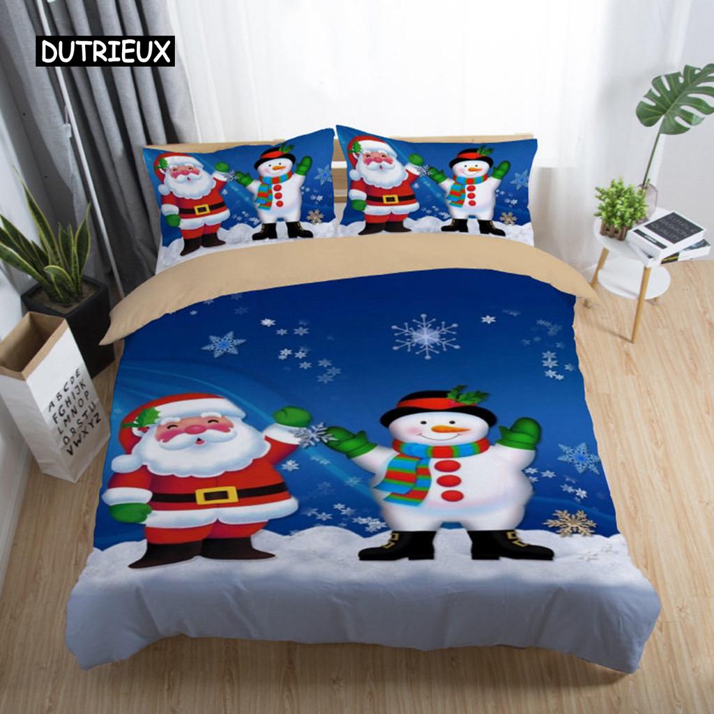 3D-печатный комплект постельного белья Merry Christmas Queen/Twin/King Size рождественское украшение для дома постельное белье с подушкой