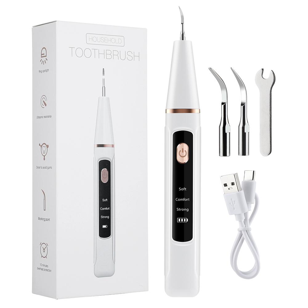 Ultrasonic Oral Care Teeth Whitening Tooth Stain & Plaque Removal Products - Dental Plaque Cleaning for Oral Hygiene