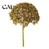 Fake Hydrangea Stems for DIY Floral Arrangements Artificial Autumn Silk Flowers with Retro Burnt Edge, Multi Colors Bendable Realistic