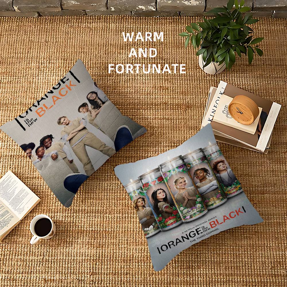 Orange Is The New Black Classic Vintage Cushion Cover Car Throw Pillow Case For Sofa Car Christmas Gift 40X40Cm 45X45Cm