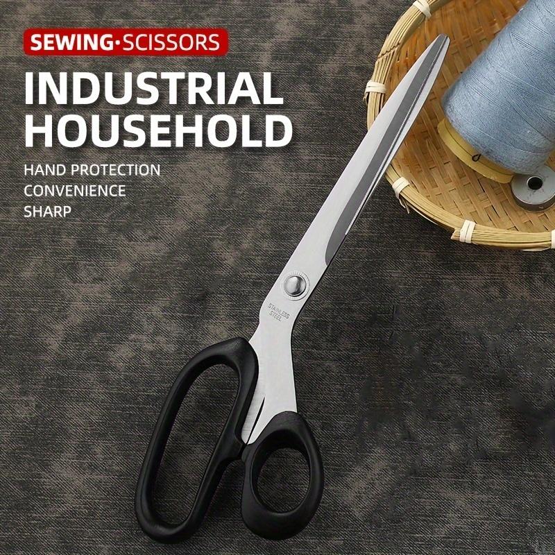 Professional Stainless Steel Tailor's Scissors - Precision Fabric & Needlework Shears for Sewing and Crafting
