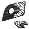 For Seat Leon CUPRA 1P 2005-2011 Front Bumper Fog Light Grill Honeycomb Mesh Fog Light Lamp Cover Matte Black