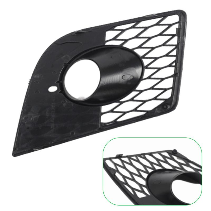 For Seat Leon CUPRA 1P 2005-2011 Front Bumper Fog Light Grill Honeycomb Mesh Fog Light Lamp Cover Matte Black