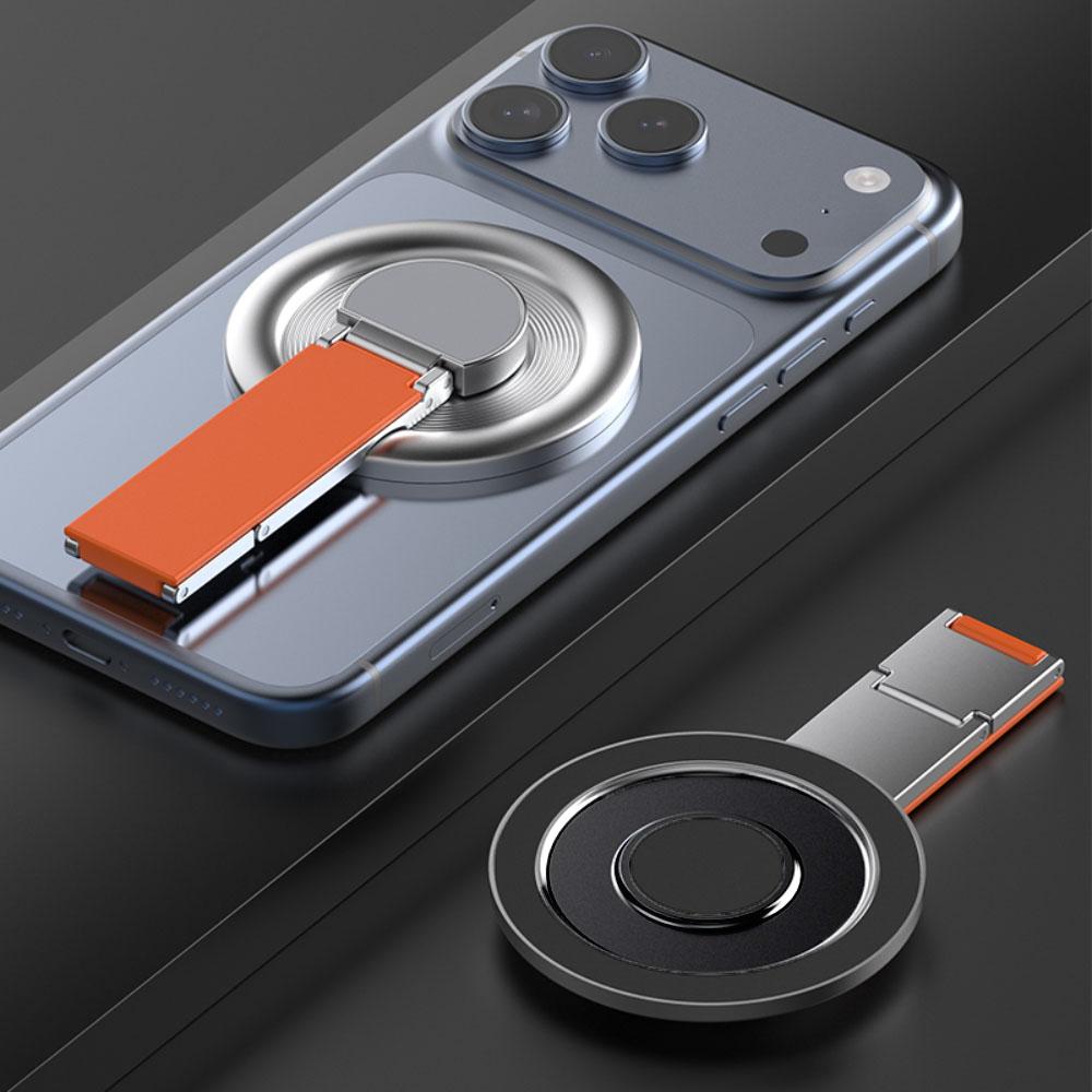Складной держатель-кольцо MagSafe - Вращающаяся на 360° подставка с улучшенным захватом для стола, просмотра и путешествий, Совместим с iPhone 15-17