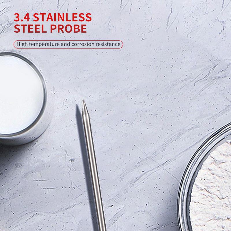 Цифровой термометр для кухонной еды и выпечки, электронный зонд с цифровым дисплеем, термометр для гриля с жидкостью