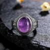 CopperRings Кольца с натуральным аметистом для женщин Свадебные кольца Подарок на годовщину Изящные ювелирные изделия