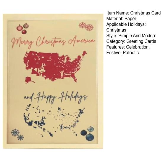 1/10/20/30 шт. Счастливого Рождества Америка Открытки Патриотические праздничные поздравительные открытки Президентские выборы Рождественские открытки для рождественской новогодней вечеринки